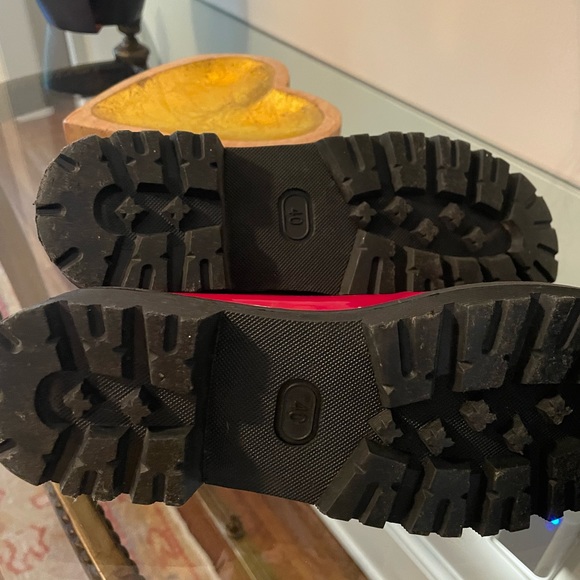 ❤️NWOT these are chunky but precious red flats. #bows #shoeswithbows #red #flats - Picture 2 of 2